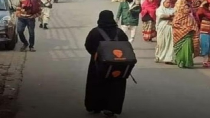 लखनऊ: बुर्का पहने महिला की स्विगी बैग टांगे तस्वीर हुई वायरल, मिस्ट्री वूमन का संघर्ष जानकर लोग कर रहे सैल्यूट